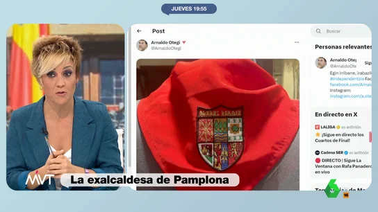 Cristina Pardo, indignada con el pañuelo compartido por Otegi: "Me causa repulsión" Cristina Pardo, indignada con el pañuelo compartido por Otegi: "Me causa repulsión"