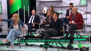 Afra Blanco estalla cuando Díaz-Giménez se pregunta si cómo le va la vida a uno es más responsabilidad propia o de los especuladores