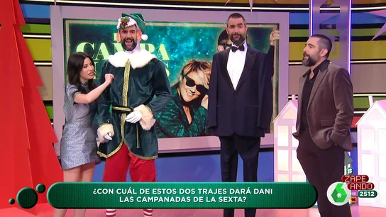 Elfo Talludito o Agente 0,07: las reacciones de los zapeadores a los posibles outfits de Dani Mateo para las campanadas Elfo Talludito o Agente 0,07: las reacciones de los zapeadores a los posibles outfits de Dani Mateo para las campanadas