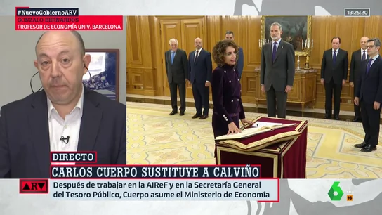 Gonzalo Bernardos, sobre Carlos Cuerpo: "La ministra de Economía va a ser María Jesús Montero y él ejercerá de Secretario de Estado" Gonzalo Bernardos, sobre Carlos Cuerpo: "La ministra de Economía va a ser María Jesús Montero y él ejercerá de Secretario de Estado"
