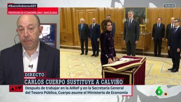 Gonzalo Bernardos, sobre Carlos Cuerpo: "La ministra de Economía va a ser María Jesús Montero y él ejercerá de Secretario de Estado"