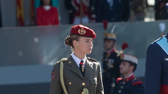 La Princesa Leonor durante el desfile del 12 de octubre 'Día de la Fiesta Nacional'. La Princesa Leonor durante el desfile del 12 de octubre 'Día de la Fiesta Nacional'.