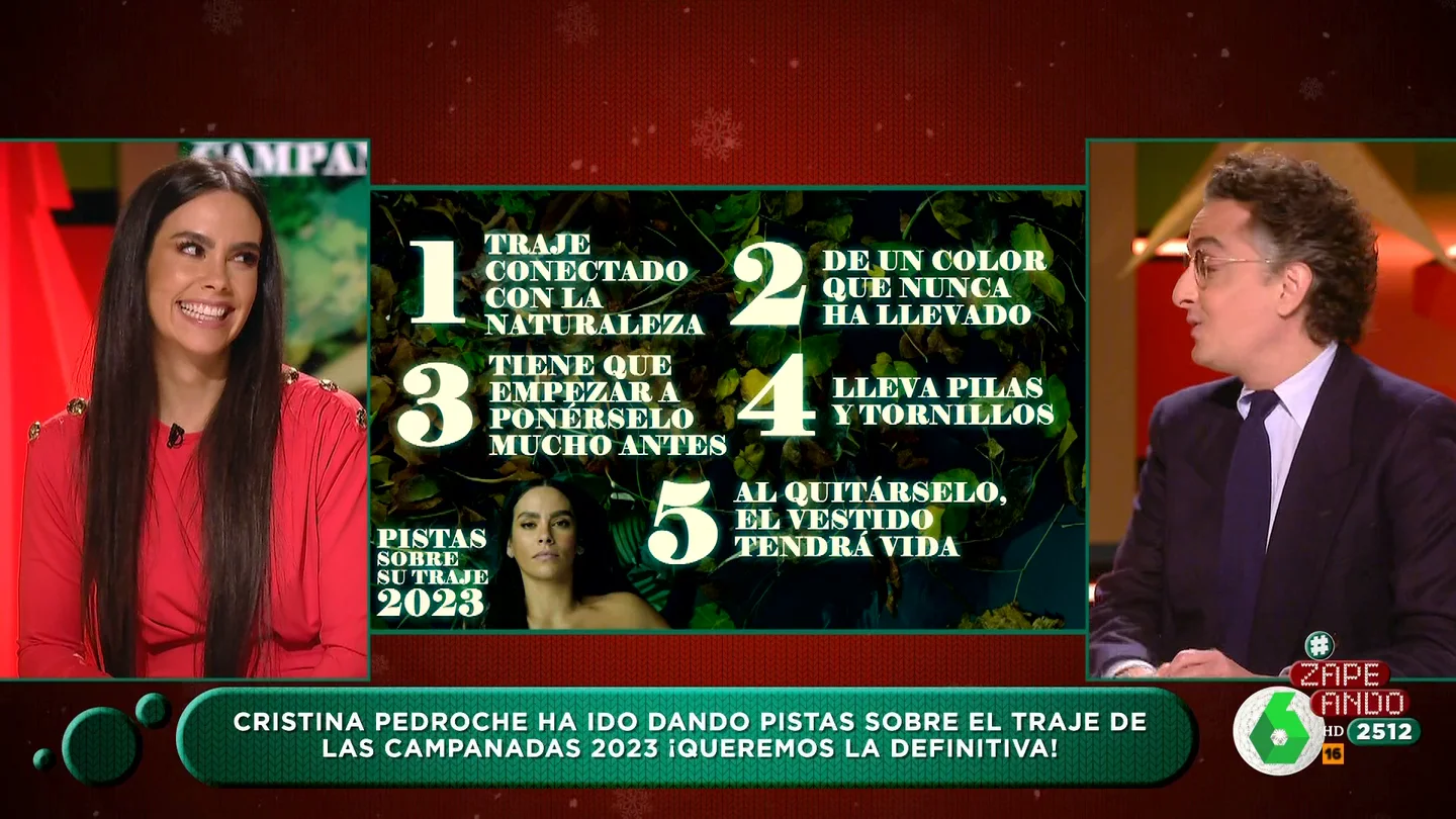 ¿Lleva pilas?¿Es de tela?: Josie aclara las pistas que ha dado Cristina Pedroche sobre su vestido para las Campanadas ¿Lleva pilas?¿Es de tela?: Josie aclara las pistas que ha dado Cristina Pedroche sobre su vestido para las Campanadas