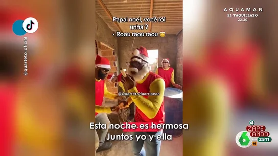 Unos obreros brasileños se animan a cantar un villancico utilizando materiales de construcción como instrumentos Unos obreros brasileños se animan a cantar un villancico utilizando materiales de construcción como instrumentos