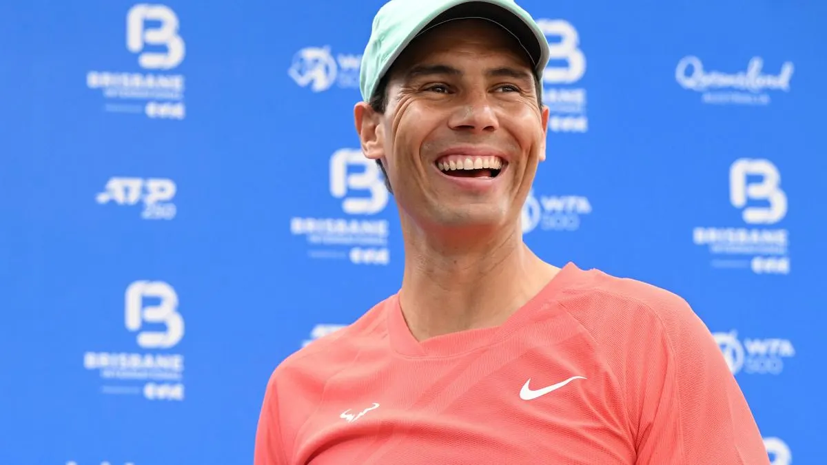 Rafa Nadal, sonriente