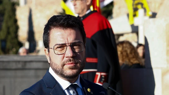 El presidente de la Generalitat, Pere Aragonès El presidente de la Generalitat, Pere Aragonès