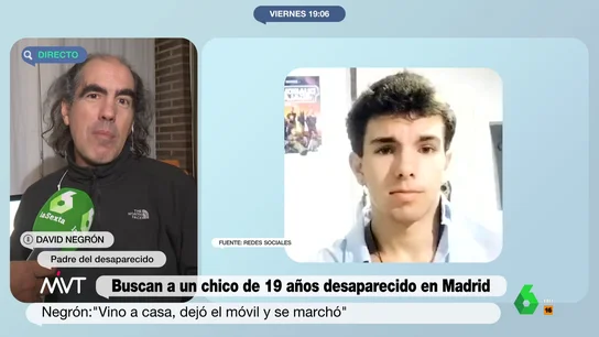 Iago, el joven desaparecido en Pozuelo, dejó su móvil "en modo avión" dentro de una caja Iago, el joven desaparecido en Pozuelo, dejó su móvil "en modo avión" dentro de una caja