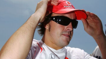 Fernando Alonso, en el año 2007 con McLaren