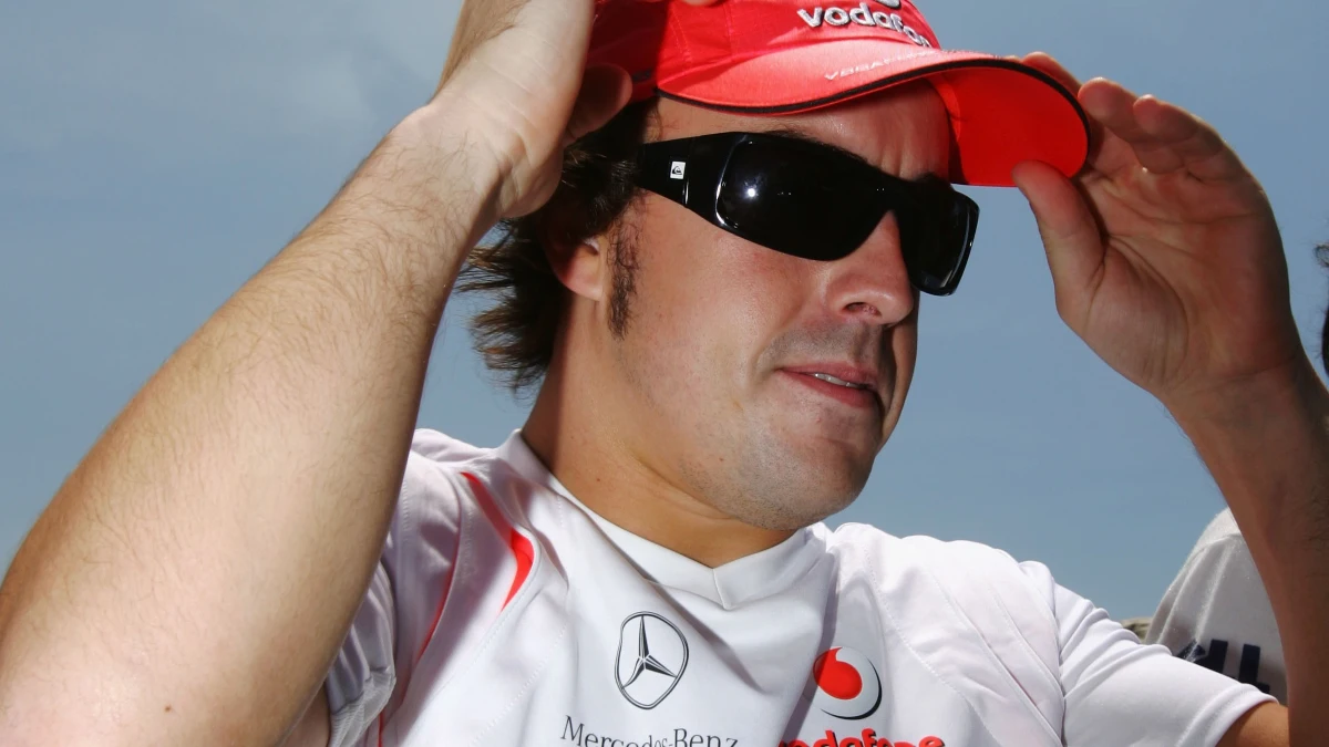 Fernando Alonso, en el año 2007 con McLaren