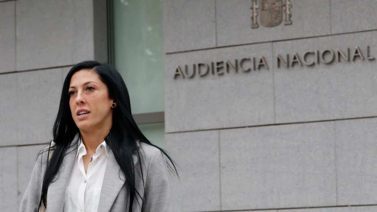 Jennifer Hermoso, a su salida de la Audiencia Nacional