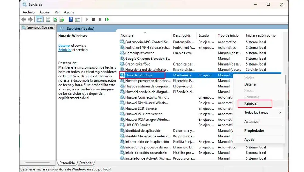 Actualizando la fecha y hora correcta Actualizando la fecha y hora correcta