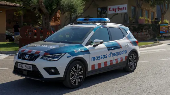 Imagen de archivo de un vehículo de los Mossos d'Esquadra. Imagen de archivo de un vehículo de los Mossos d'Esquadra.