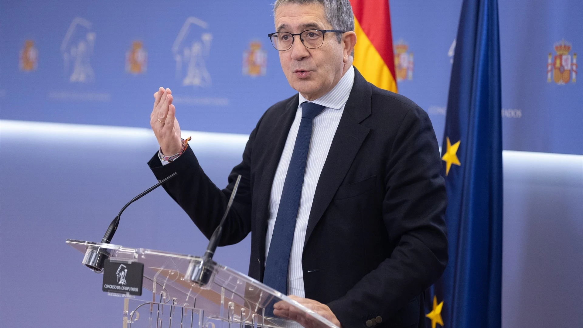 El portavoz del PSOE en el Congreso, Patxi López.