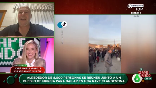 José María, vecino de Fuente Álamo, le cuenta a Isabel Forner cómo debe vestir en la rave ilegal: "Allí, con poca ropa" José María, vecino de Fuente Álamo, le cuenta a Isabel Forner cómo debe vestir en la rave ilegal: "Allí, con poca ropa"