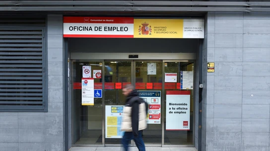 Imagen de archivo de una oficina de empleo Imagen de archivo de una oficina de empleo