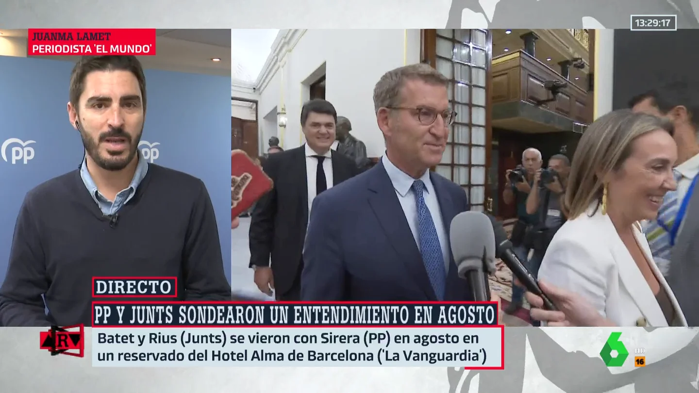 Juanma Lamet, sobre el PP: "Volverá a intentar romper la mayoría de Sánchez con Junts" Juanma Lamet, sobre el PP: "Volverá a intentar romper la mayoría de Sánchez con Junts"