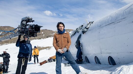 El actor Enzo Vogrincic, que interpreta a Numa Turcatti, en el rodaje.