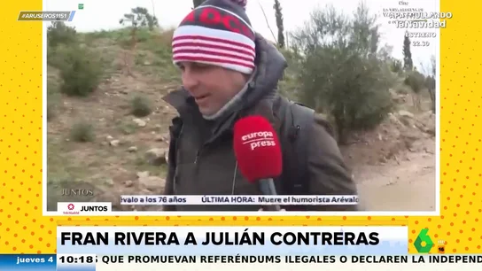 Fran Rivera responde a las duras acusaciones de su hermano Julián Contreras: "Allá cada uno con su conciencia" Fran Rivera responde a las duras acusaciones de su hermano Julián Contreras: "Allá cada uno con su conciencia"