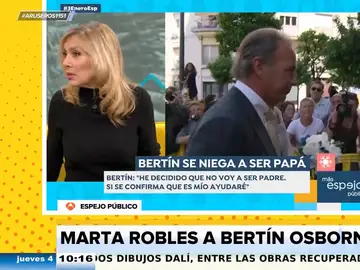 &quot;Os hacéis un nudo en el pito&quot;: Marta Robles estalla contra Bertín Osborne por sus declaraciones sobre su paternidad no deseada