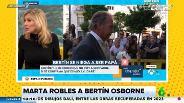 "Os hacéis un nudo en el pito": Marta Robles estalla contra Bertín Osborne por sus declaraciones sobre su paternidad no deseada