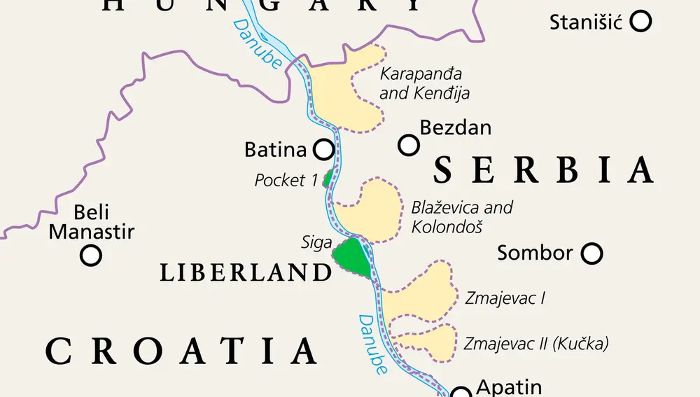 República Libre de Liberland o Gornja Siga, micronación no reconocida