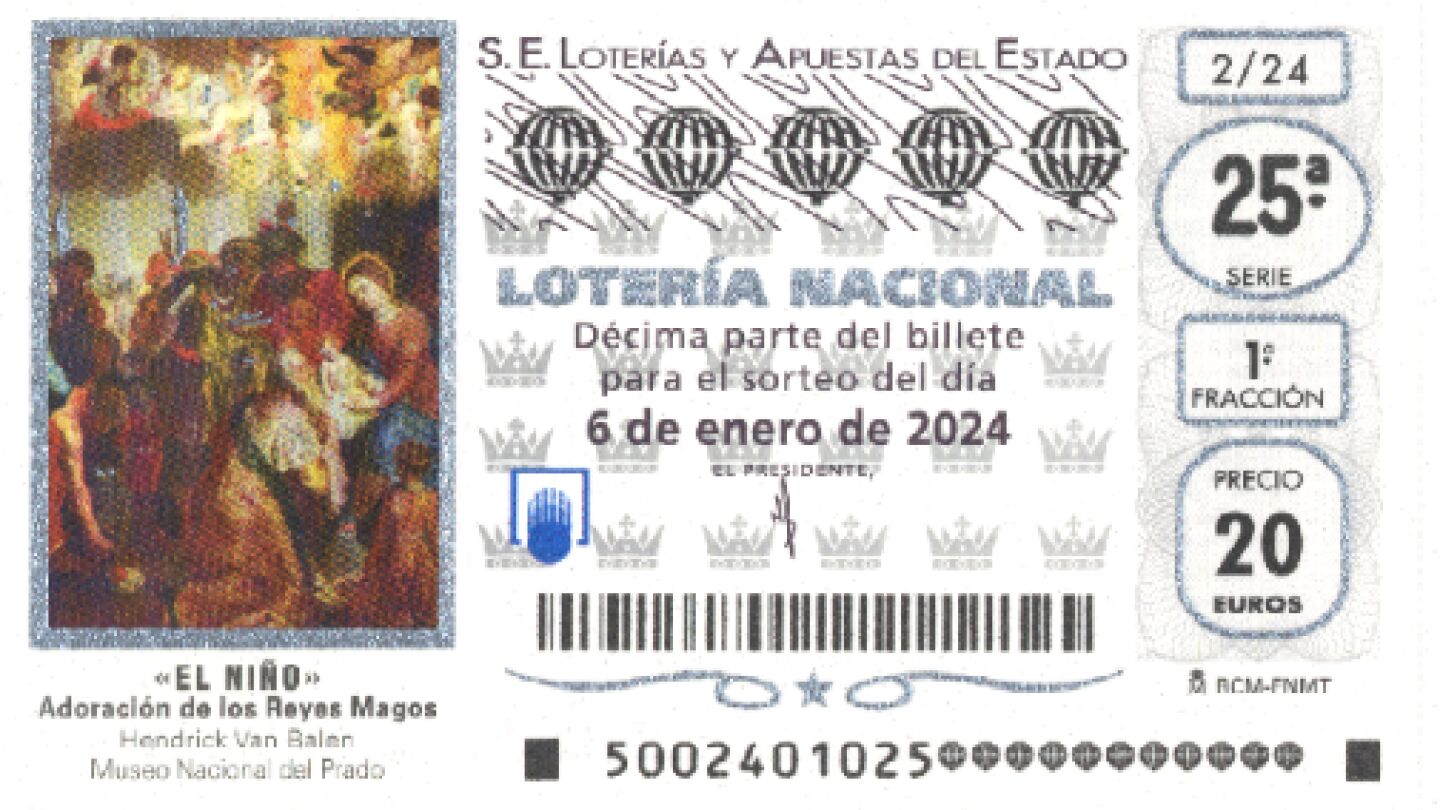 Capilla del décimo de Lotería del Niño de 2024