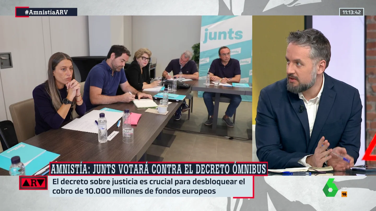 Daniel Basteiro expone por qué el "no" de Junts puede ser temporal: "Es tensar la cuerda para buscar un acercamiento" Daniel Basteiro expone por qué el "no" de Junts puede ser temporal: "Es tensar la cuerda para buscar un acercamiento"