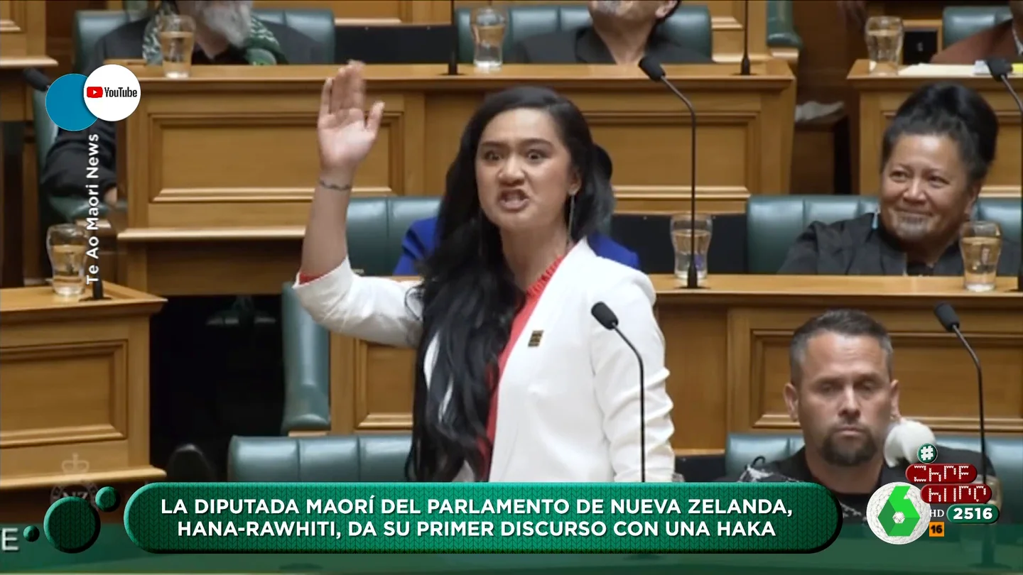 La inesperada intervención de una diputada maorí en el Parlamento de Nueva Zelanda La inesperada intervención de una diputada maorí en el Parlamento de Nueva Zelanda