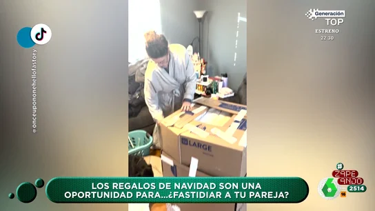 Una chica recibe un regalo gigantesco pero tarda seis horas en abrirlo Una chica recibe un regalo gigantesco pero tarda seis horas en abrirlo