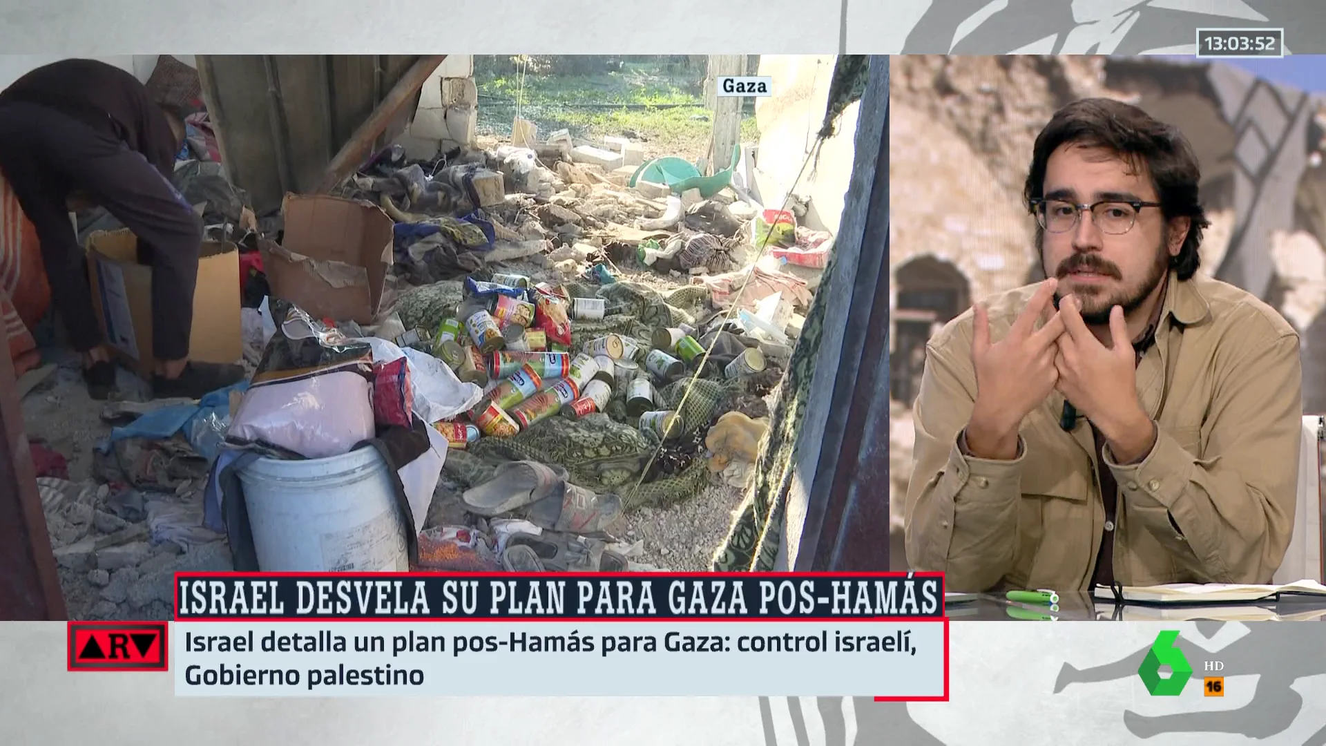 Eduardo Saldaña, sobre el plan de Israel en Gaza: "Es Mr. Wonderful versión israelí"