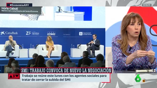 Angélica Rubio, tajante: "No ha habido ni una sola quiebra de ninguna empresa por la subida del SMI" Angélica Rubio, tajante: "No ha habido ni una sola quiebra de ninguna empresa por la subida del SMI"