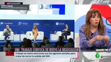 Angélica Rubio, tajante: "No ha habido ni una sola quiebra de ninguna empresa por la subida del SMI"