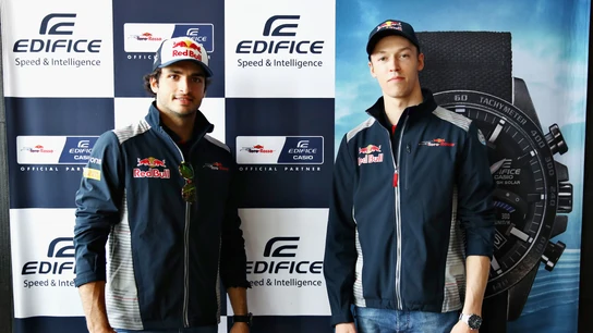 Carlos Sainz y Daniil Kvyat Carlos Sainz y Daniil Kvyat