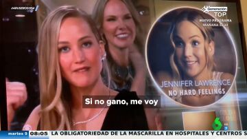 El cómico viral de Jennifer Lawrence en los Globos de Oro: "Si no gano, me voy"