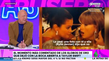 Taylor Swift y Selena Gomez cotillean sobre Timothée Chalamet y Kylie Jenner en los Globos de Oro y son pilladas por las cámaras