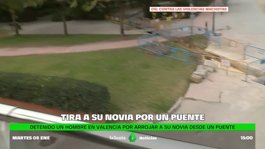 Detenido un hombre por tirar a su novia por un puente en Valencia Detenido un hombre por tirar a su novia por un puente en Valencia