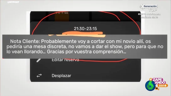 La inesperada razón por la que una clienta reserva una mesa "discreta" en un restaurante para cenar con su pareja La inesperada razón por la que una clienta reserva una mesa "discreta" en un restaurante para cenar con su pareja