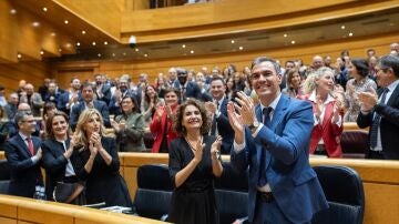 Pedro Sánchez celebra la aprobación de dos decretos en el Congreso
