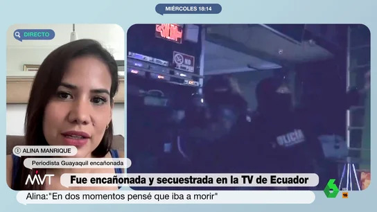 La periodista víctima del asalto al canal de televisión en Ecuador: "Pensé que iba a morir, que ellos o la policía me iban a disparar" La periodista víctima del asalto al canal de televisión en Ecuador: "Pensé que iba a morir, que ellos o la policía me iban a disparar"