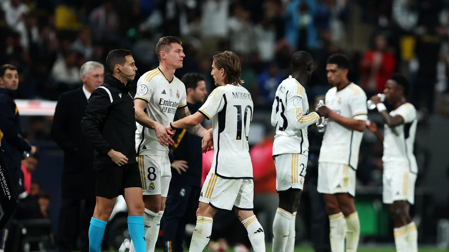 Toni Kroos entra en lugar de Luka Modric Toni Kroos entra en lugar de Luka Modric