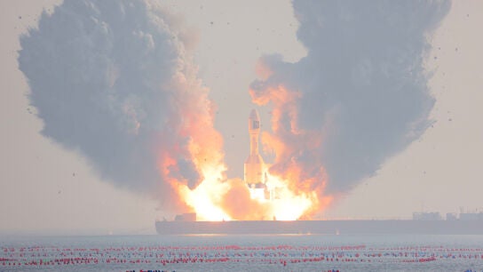 El cohete Gravity-1, desarrollado por la empresa china Orienspace