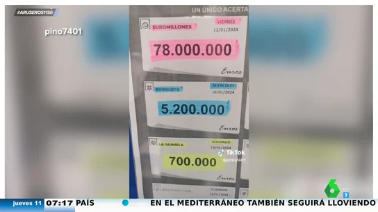 La pregunta viral de un lotero que arrasa en redes: ¿querrías 78 millones de euros sabiendo que se te va a "ir la cabeza"? La pregunta viral de un lotero que arrasa en redes: ¿querrías 78 millones de euros sabiendo que se te va a "ir la cabeza"?