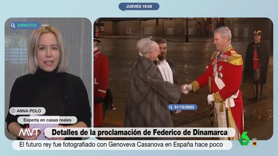 Anna Polo analiza los movimientos políticos en la Casa Real de Dinamarca Anna Polo analiza en este vídeo de Más Vale Tarde el "culebron" dentro de la monarquía danesa, desde la mala relación de Federico con su cuñada, hasta el papel de la nueva reina, Mary Donaldson: "Están diciendo que el verdadero rey va a ser ella".