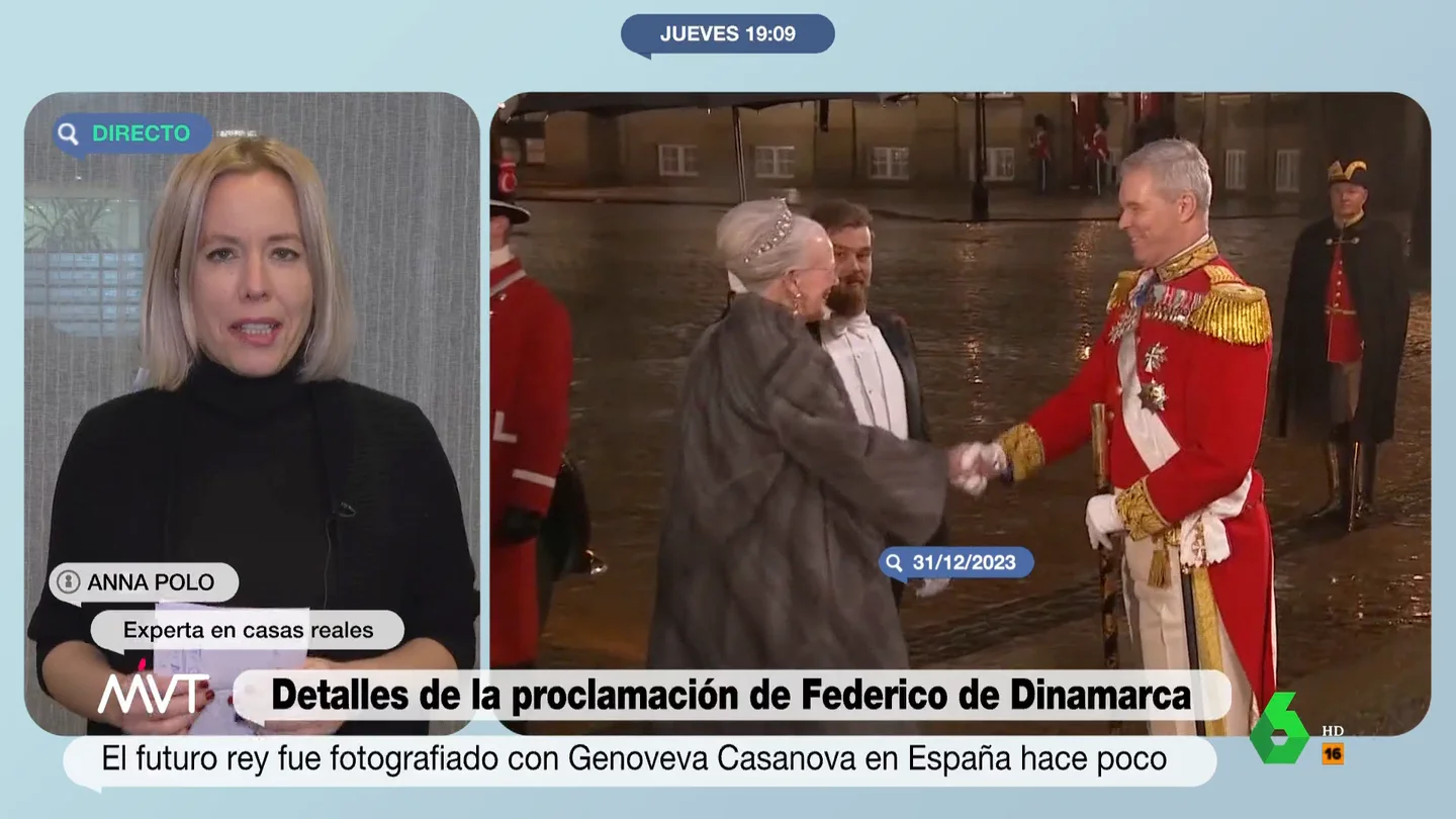 Anna Polo analiza los movimientos políticos en la Casa Real de Dinamarca Anna Polo analiza en este vídeo de Más Vale Tarde el "culebron" dentro de la monarquía danesa, desde la mala relación de Federico con su cuñada, hasta el papel de la nueva reina, Mary Donaldson: "Están diciendo que el verdadero rey va a ser ella".