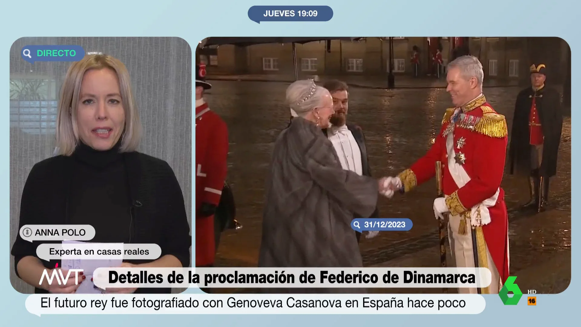 Anna Polo analiza en este vídeo de Más Vale Tarde el "culebron" dentro de la monarquía danesa, desde la mala relación de Federico con su cuñada, hasta el papel de la nueva reina, Mary Donaldson: "Están diciendo que el verdadero rey va a ser ella".