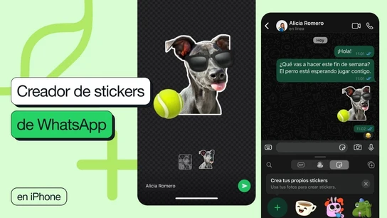 Interfaz de Meta con la nueva característica de creación de 'stickers' sin salir de la app en iOS. Interfaz de Meta con la nueva característica de creación de 'stickers' sin salir de la app en iOS.