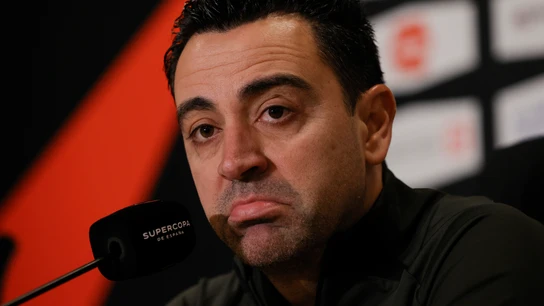 Xavi Hernández, en rueda de prensa Xavi Hernández, en rueda de prensa