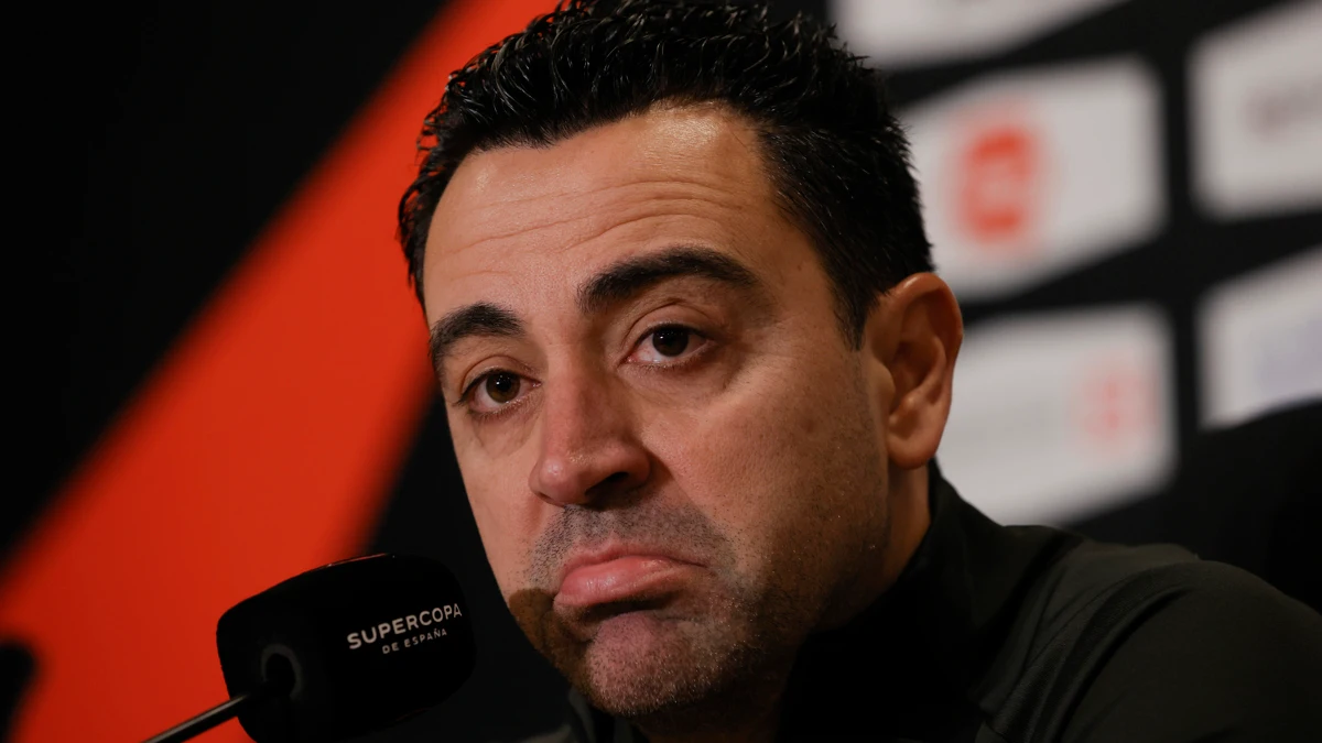 Xavi Hernández, en rueda de prensa