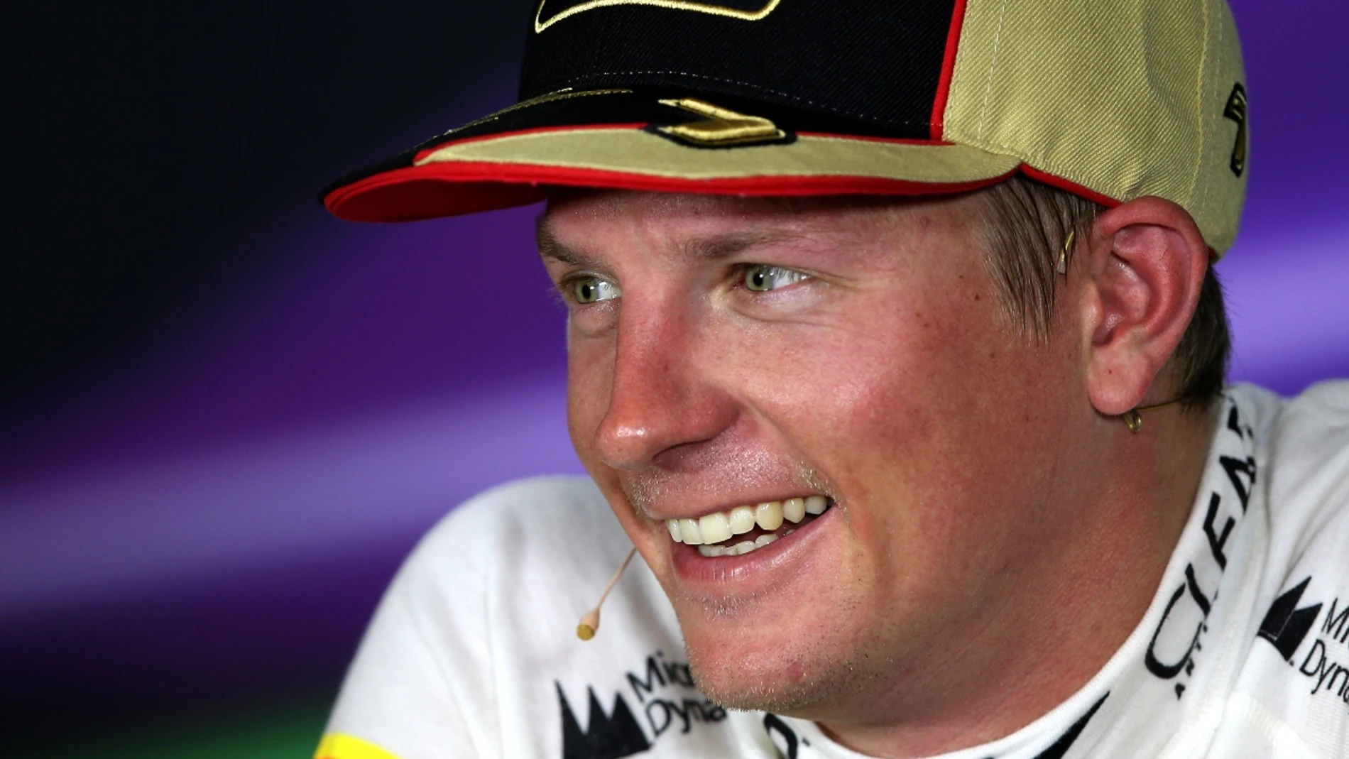 Kimi Raikkonen, sonriendo