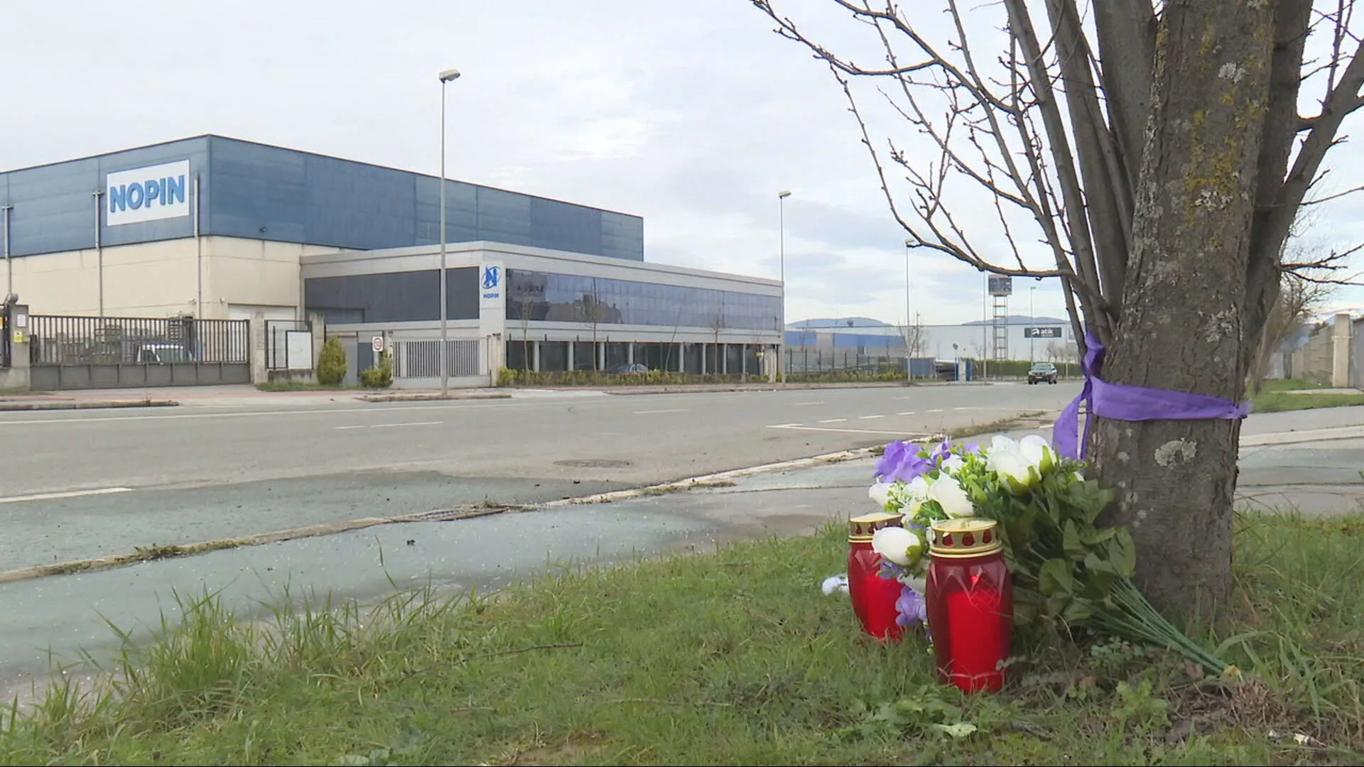 Lugar donde han muerto tres jóvenes en Vitoria